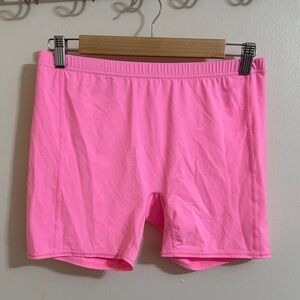 Lilly Pulitzer Luxletic Meryl Pink Biker Shorts Medium